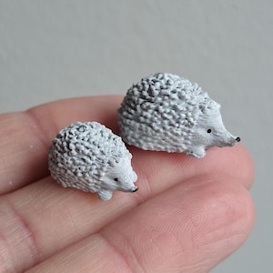 Miniature Dollhouse Hedgehog: 1/12 Scale Garden Decor
