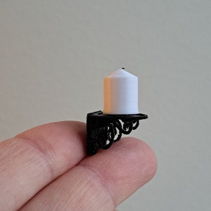 1:12 Miniature Dollhouse Candle Pillar Wall Home Farmhouse Style Decorating Modern Dolls House Dollhouse Decor Miniature Scene 1/12th Scale