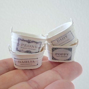 1:12 Miniature Dollhouse Plant Pot Home Decoration Farmhouse Dollhouse Decor Doll House Miniature Scene 1/12th Scale