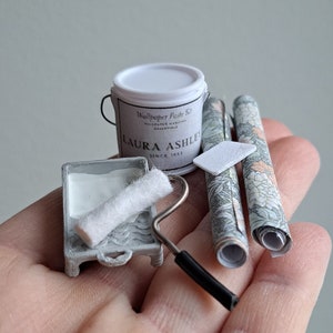 1:12 Miniatur Puppenhaus Tapetenkleister Dose zum Dekorieren Miniaturszenen 1:12