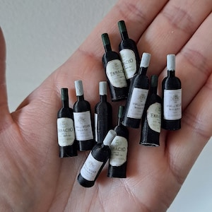 1:12 Miniatur Puppenhaus Wein Flasche Getränk Küche Ware Dekoration Puppenhaus Puppenhaus Dekor Miniatur Szene 1:12