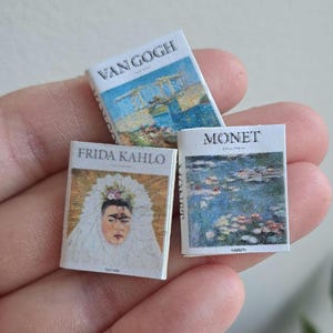 1:12 Miniature Dollhouse Art Book Coffee Table Book Interior Home Decoration Dolls House Decor Miniature Scene 1/12th Scale