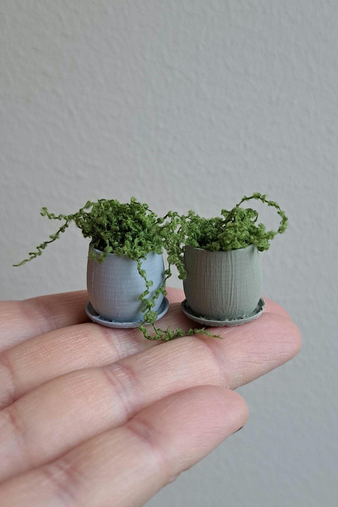 1:12 Miniature Dollhouse Ivy Greenery Plant Pot Home Decoration Farmhouse Dollhouse Decor Doll House Miniature Scene 1/12th Scale