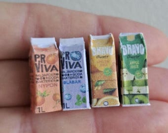 Miniature Dollhouse Kitchen Groceries: 1/12 Scale Decor