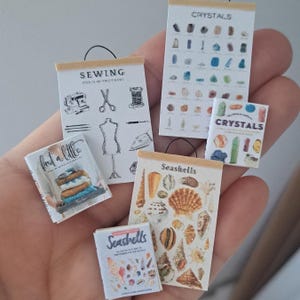 1:12 Miniature Dollhouse Poster Books Interior Decoration Dolls House Decor Miniature Scene 1/12th Scale