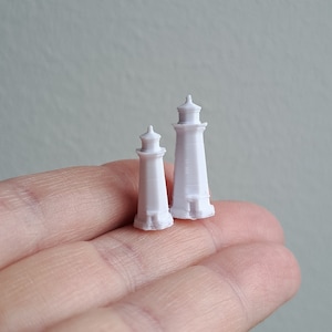 1:24 Miniature Dollhouse Lighthouse Decor Half ScaleDecoration Dolls House Modern Dollhouse Decor Navy Sea Miniature Scene 1/24th Scale