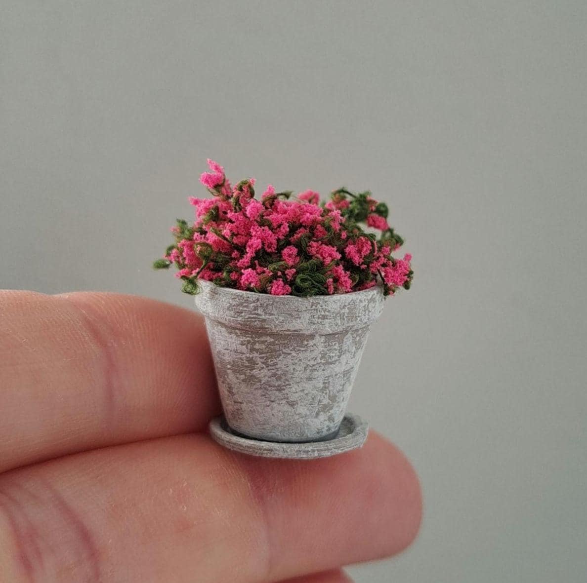 7 pz/set casa delle bambole in miniatura vasi d'arte bianca