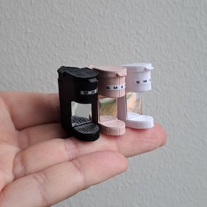 1:12 Miniature Dollhouse Coffee Maker Espresso Machine Kitchen Ware Dolls House Miniature Scene 1/12th Scale