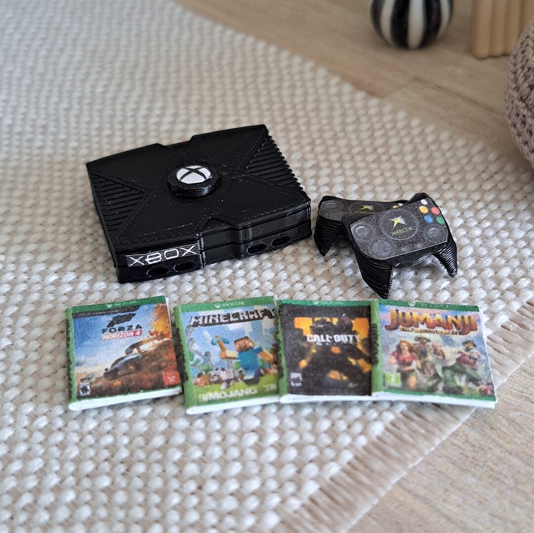 Miniature Dollhouse Game Set Play Room Dolls House Gaming Home Etsy