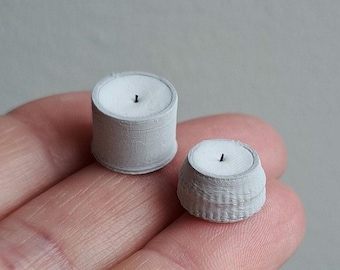 Pot de bougie miniature pour maison de poupée, décoration de maison, décoration de maison de poupée, décoration de maison de poupée, scène miniature à l'échelle 1/12