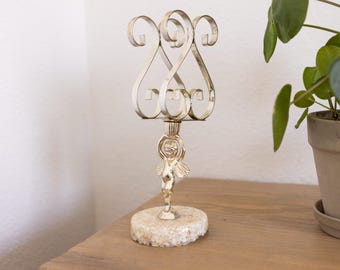 Vintage Cherub Serviettenhalter | Metall & Harz Basis