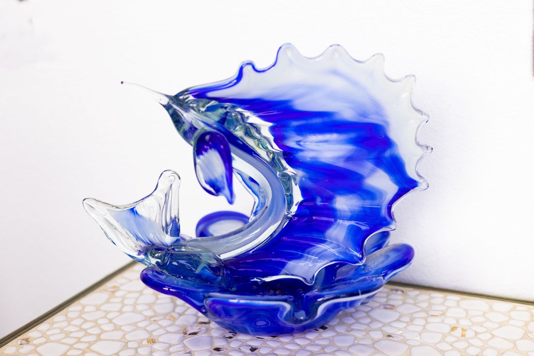 Vintage Murano Art Glass Swordfish / Decorative Collectible Glassware