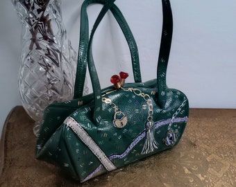 Bolso vintage decorado a mano