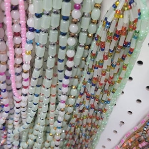 4xGlow in the dark waist beads, elastic perfect for waist 29-36, quick shipping