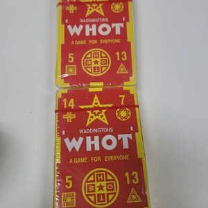2 PACKS Waddingtons Whot Card Game. Game Card Waddington. FREE SHIPPING ...