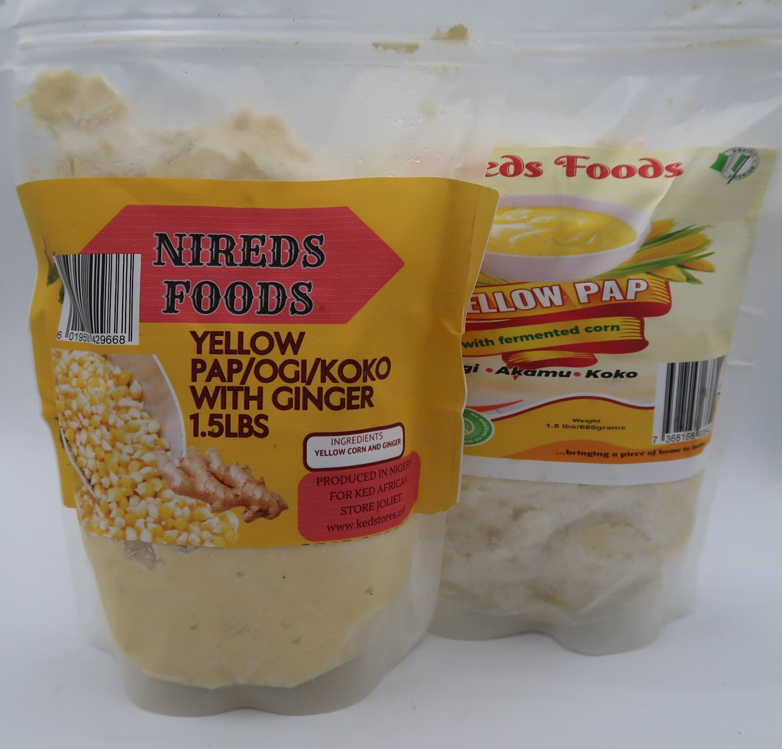 Nigerian Homemade Ogi. Frozen Pap. Fresh Yellow Pap. Ogi. Akamu White ...