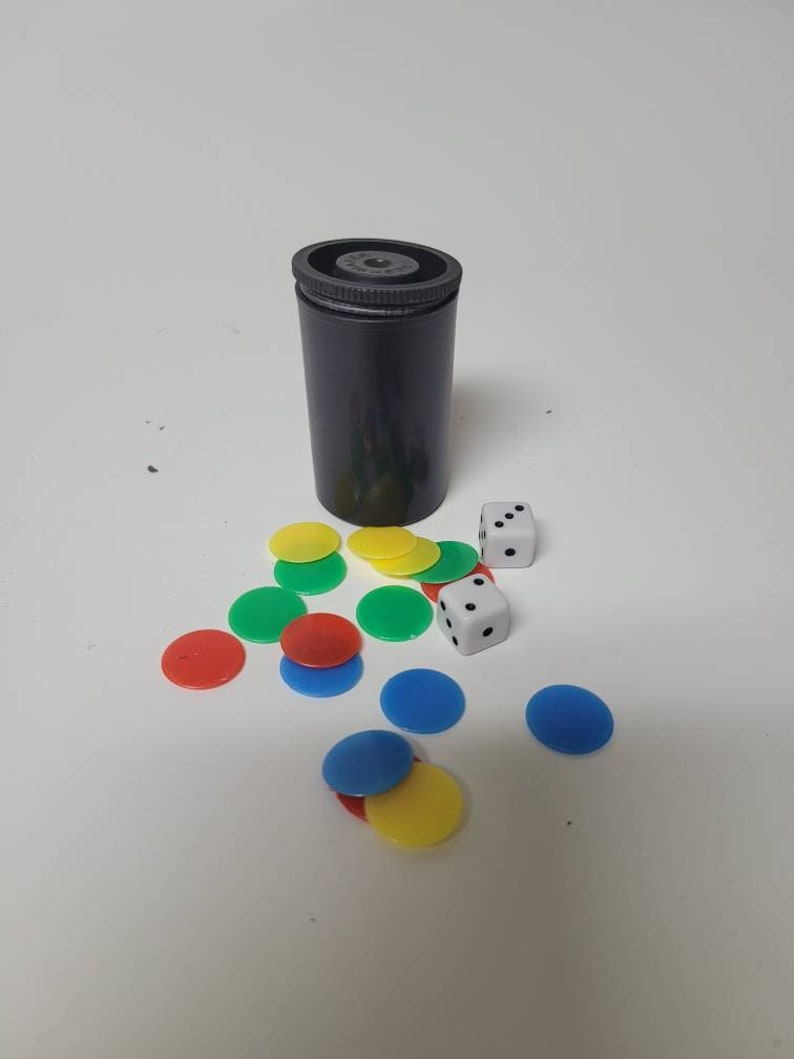 Ludo seeds and playing dices. image 1