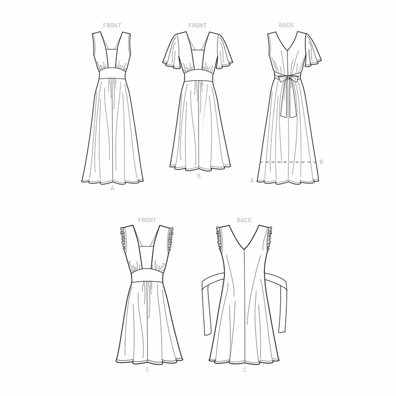 Simplicity Misses Women Full Figure Dress in 3 Lengths Sewing Pattern 9325 Uncut image 6