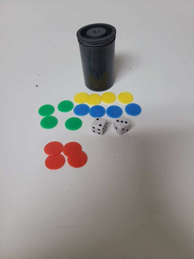 Ludo seeds and playing dices. image 2