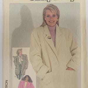Simplicity Sewing Pattern 7755 Misses&#39; Loose-Fitting Lined Jackets Size 10-14