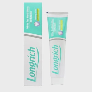 Longrich Fluoridfreie natürliche Zahnpasta | White Tea Multieffekt Zahnpasta | Halal Zertifiziert | Natürliches Pfefferminzaroma