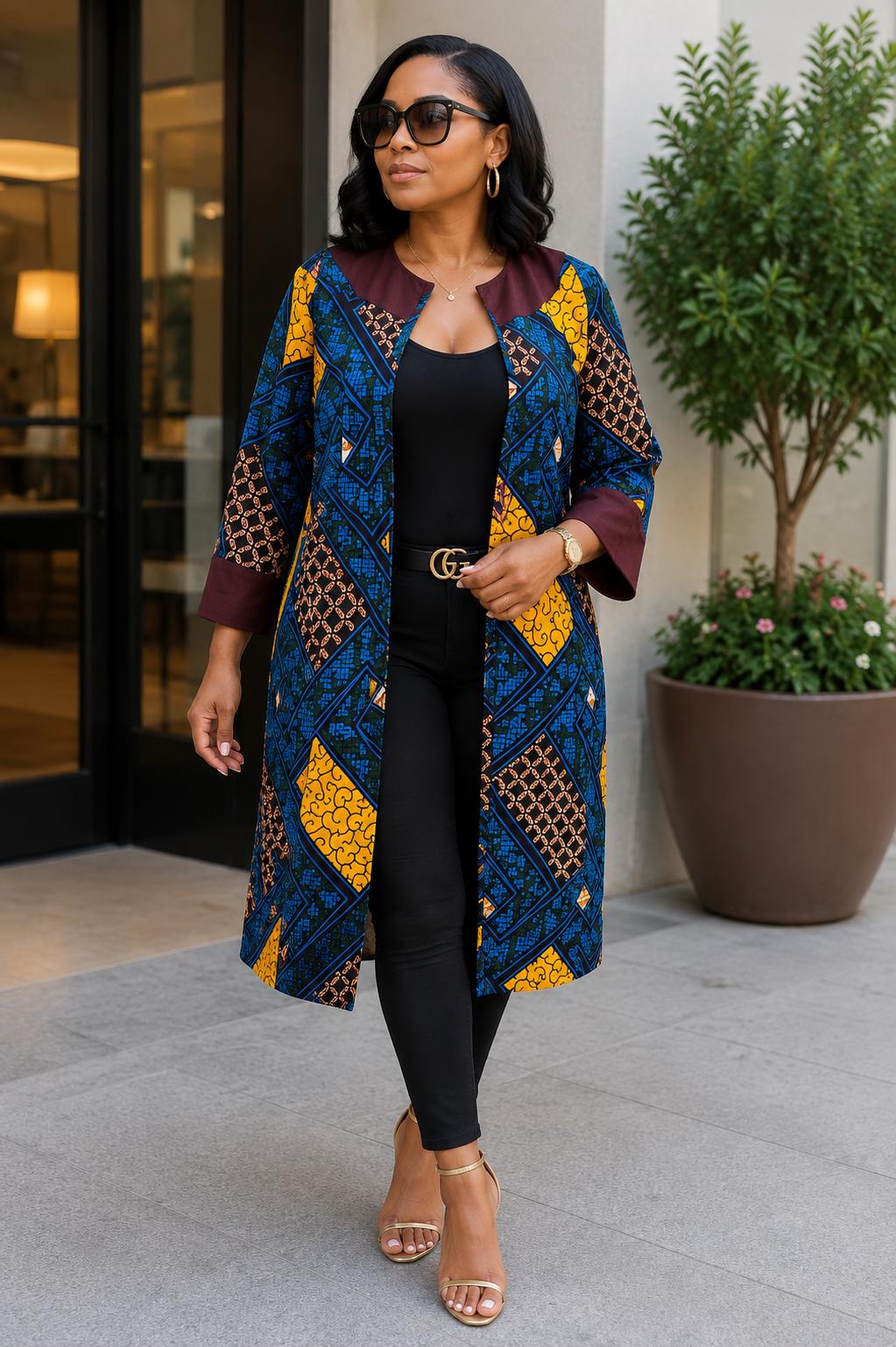 Ankara Open Jacket - Etsy