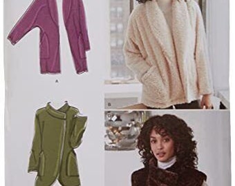 Simplicity R10711 Shawl Collar Jacket w Patch Pockets, Vest Sz 6-24 UNCUT 8218
