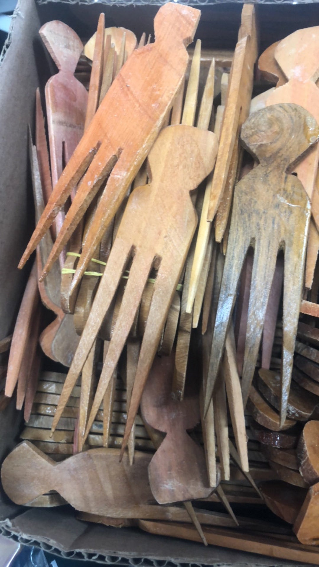 Wooden African Hair Braiding Comb Ilarun Parting Comb Etsy