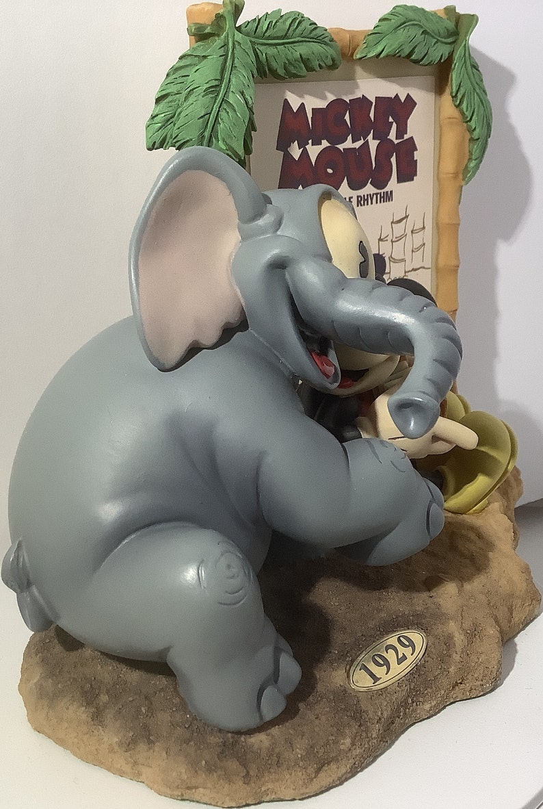 Figura de Mickey Mouse de Disney Enesco, Ritmo de la Selva, Edición Limitada 1999 imagen 7