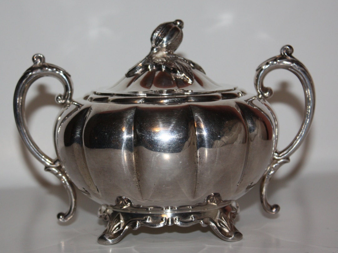 Vintage Community Plateold English Melon Sugar Bowl With Lid. Etsy