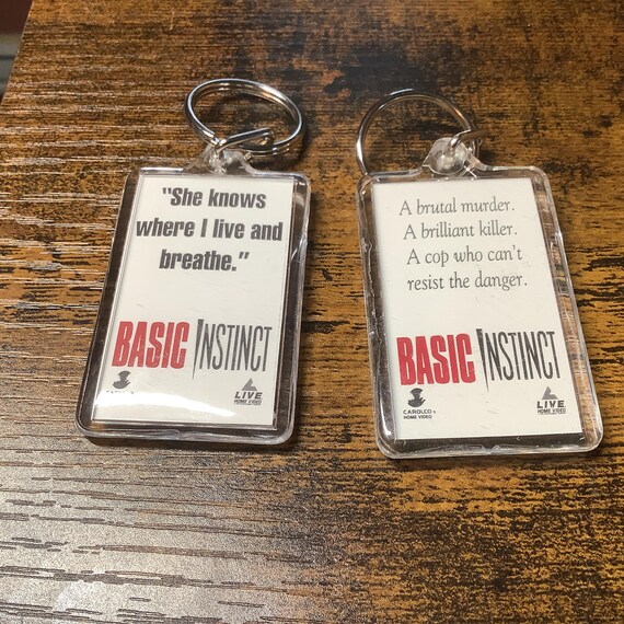 Basic Instinct Promotional Keychains. Starring Sh… - image 2