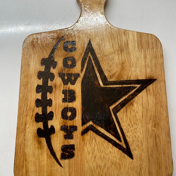 Custom Cutting Board Dallas Cowboys Etsy