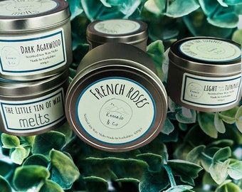 Botanical Soy Wax Melts Tin: Scented Heart & Flower Melts