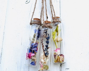 Little Flower Jar | Dried Flower Bottle | Wedding Favours | Flower Decoration in a Bottle