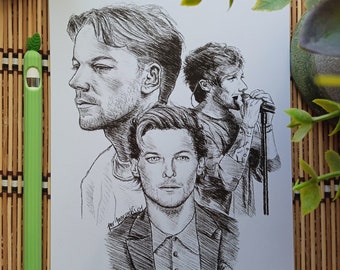 How to Draw Louis Tomlinson, Louis Tomlinson, Step by Step, Stars