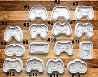 Video Game Controller Cookie Cutter | Cookie Stamp | Cookie Embosser | Cookie Fondant | Clay Stamp | Gaming Cutter | Nerd | Gamer | Teenager
