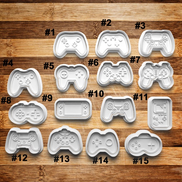 Video Game Controller Cookie Cutter | Cookie Stamp | Cookie Embosser | Cookie Fondant | Clay Stamp | Gaming Cutter | Nerd | Gamer | Teenager