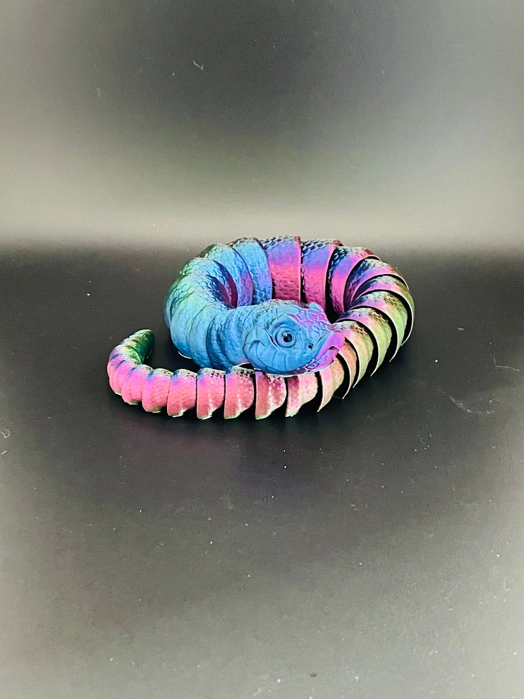 Hognose Snake 3D Printed Dragon Articulated Snake Snake Toy Snake Decor