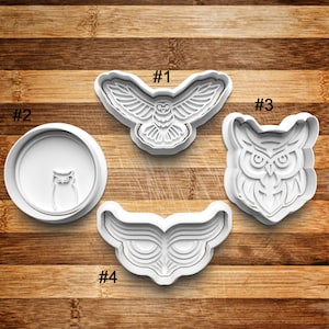 Owl Cookie Cutter | Cookie Stamp | Cookie Embosser | Cookie Fondant | Clay Stamp | Hoot | Baking | Owl Stamp | Clay Jewelry Cutter |