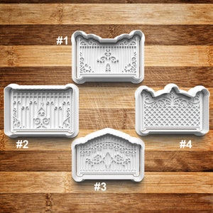 Fence Cookie Cutter | Cookie Stamp | Cookie Embosser | Cookie Fondant | Clay Stamp | Decor | Fencing