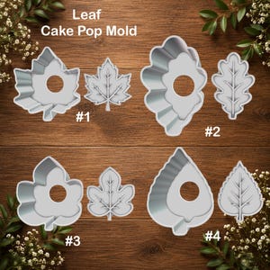 Leaf Cake Pop Mold | Cake Mold | Maple Leaf Cake Mold | Oak Leaf Cake Mold | Aspen Leaf Cake Mold | Fall Leaf