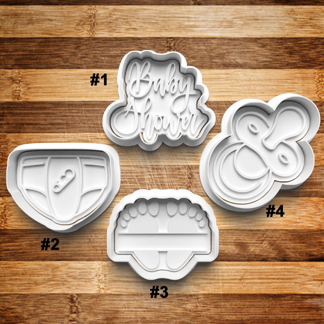 Baby Shower Cookie Cutter | Cookie Stamp | Cookie Embosser | Cookie ...