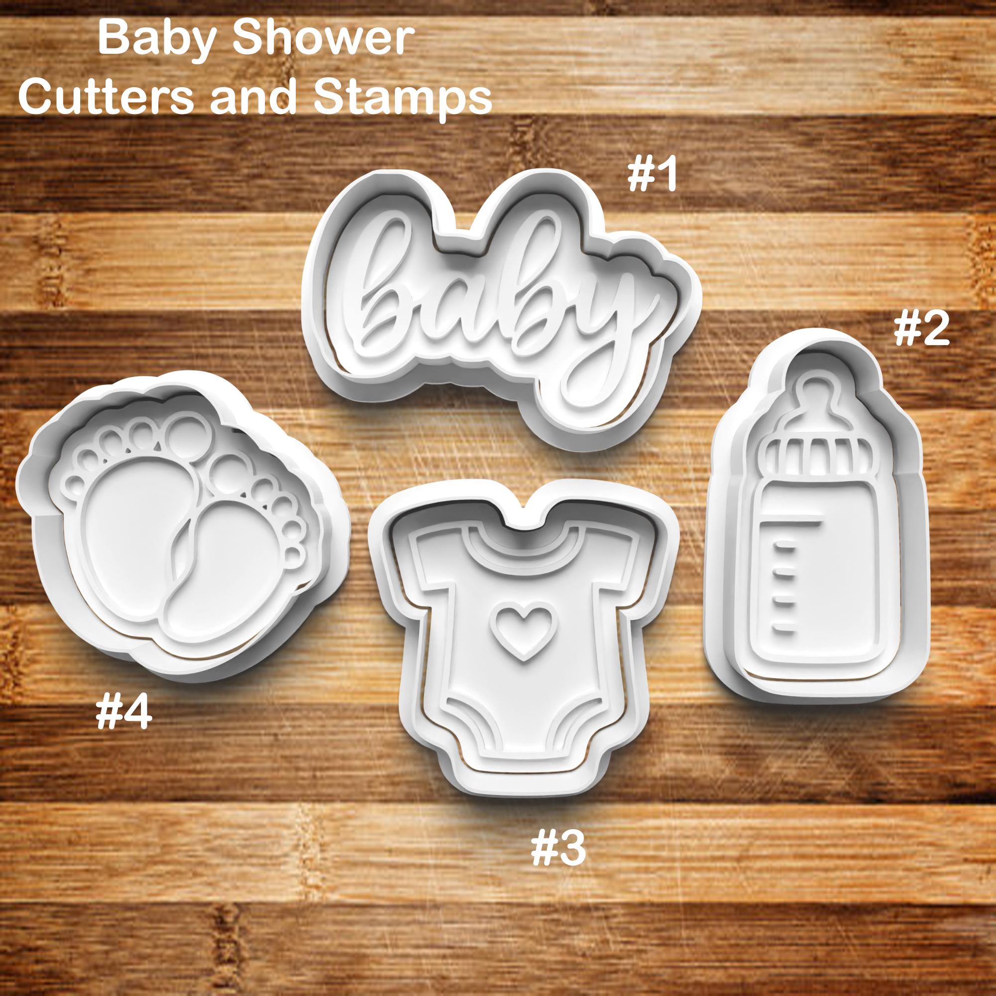Baby Shower Cookie Cutter | Cookie Stamp | Cookie Embosser | Cookie ...
