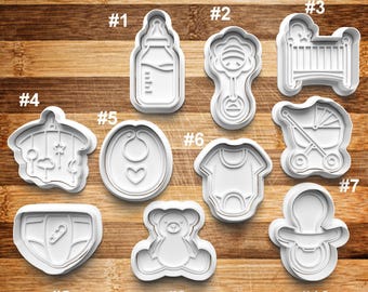 Baby Cookie Cutter | Cookie Stamp | Cookie Embosser | Cookie Fondant | Clay Stamp |