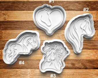 Horse Cookie Cutter | Cookie Stamp | Cookie Embosser | Cookie Fondant | Clay Stamp | Equine | Horse Love | Horse Riding