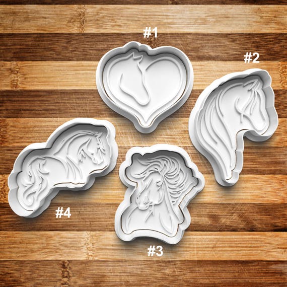 Horse Cookie Cutter | Cookie Stamp | Cookie Embosser | Cookie Fondant | Clay Stamp | Equine | Horse Love | Horse Riding