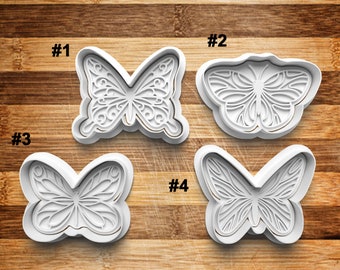 Butterfly Cookie Cutters | 3D Printed Butterfly Cookie Cutters | Butterfly Cookie Stamps | Butterfly Fondant Stamp | Clay Jewelry Cutter