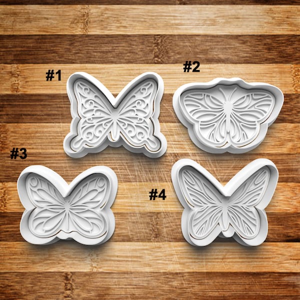 Butterfly Cookie Cutters | 3D Printed Butterfly Cookie Cutters | Butterfly Cookie Stamps | Butterfly Fondant Stamp | Clay Jewelry Cutter