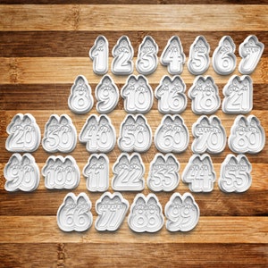 Birthday Number Cookie Cutter | Cookie Stamp | Cookie Embosser | Cookie Fondant | Clay Stamp | Birthday Cake | Birthday Number | Clay Cutter