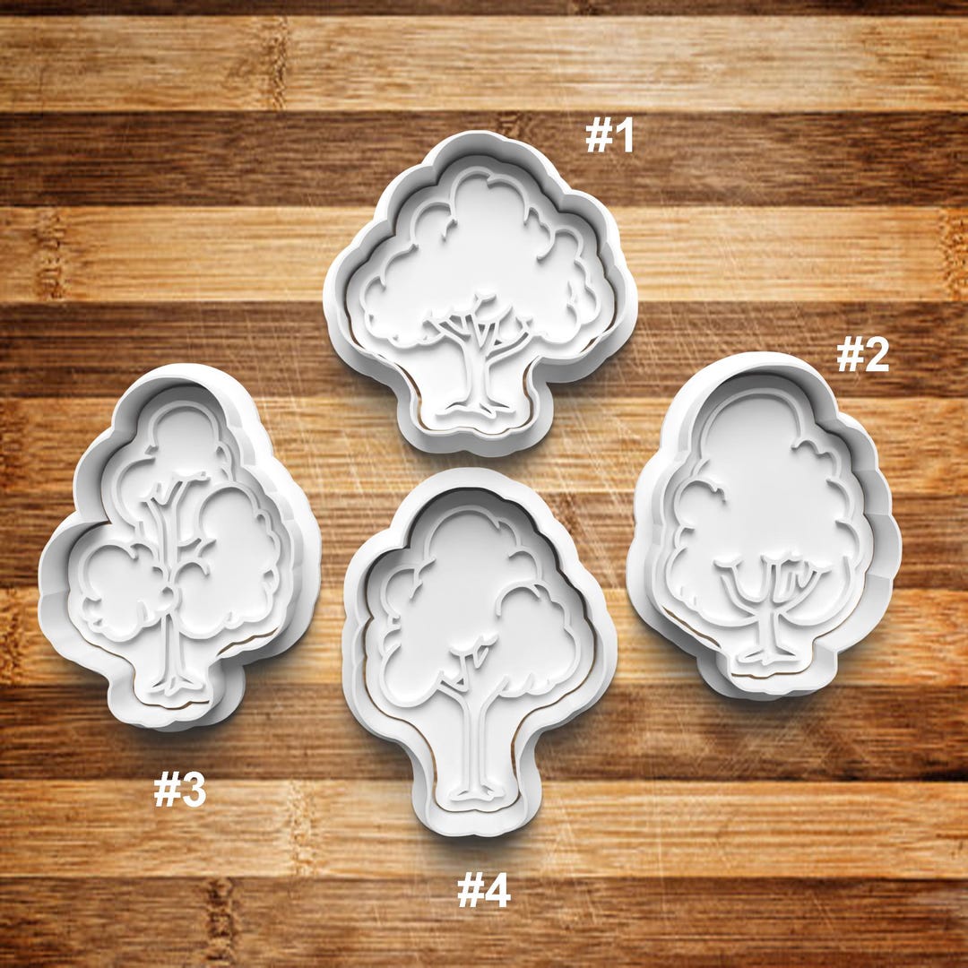 Tree Cookie Cutter | Cookie Stamp | Cookie Embosser | Cookie Fondant ...
